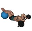 Crunch - Fitness Ball Reverse Barbell
